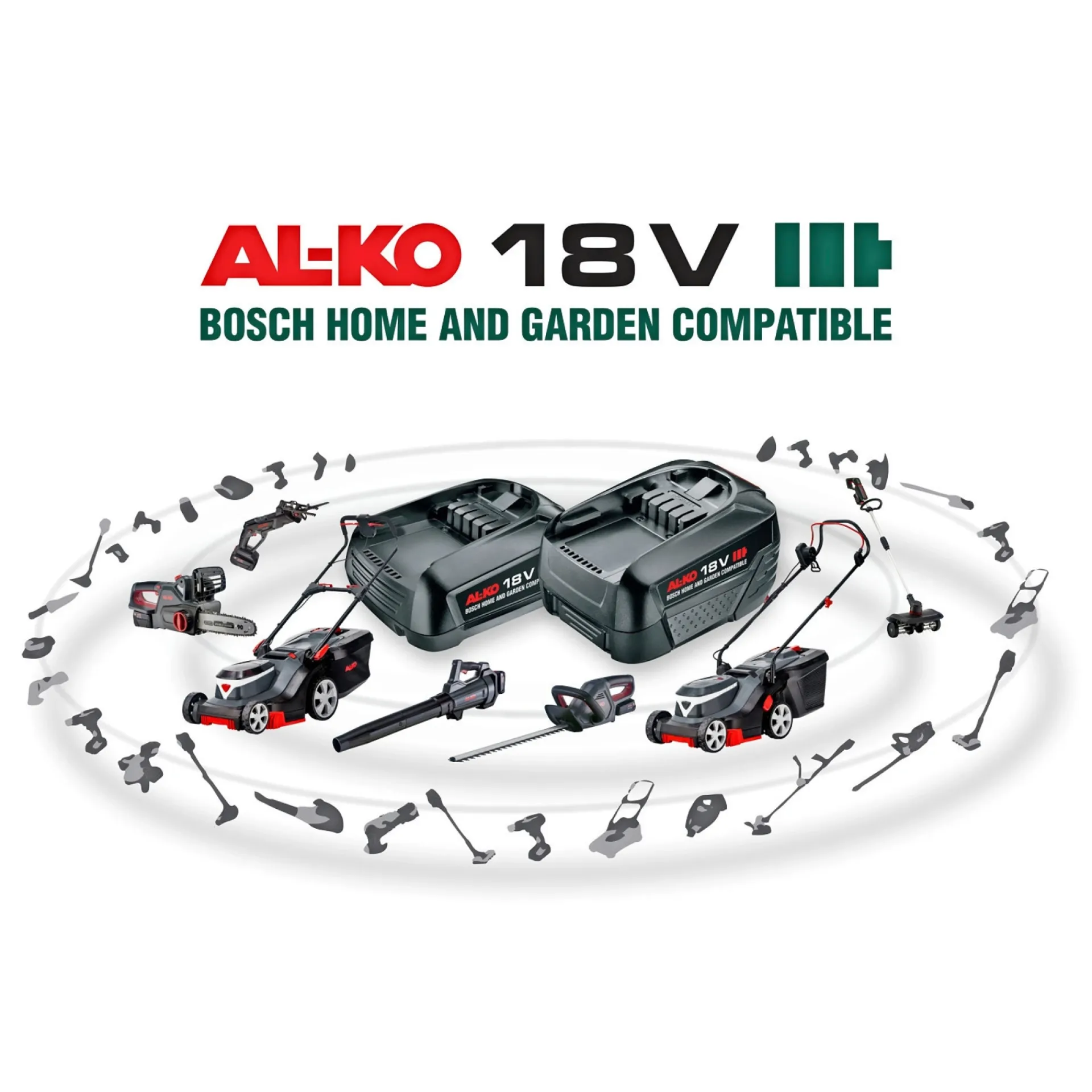 Hot AL-KO SMART CONNECT 382LI PREMIUM PLÆNEKLIPPER BATTERI 18V MED BATTERI OG LADER