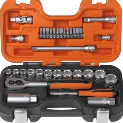 Sale Bahco TOPNØGLESÆT 1/4"-3/8" 34 DELE