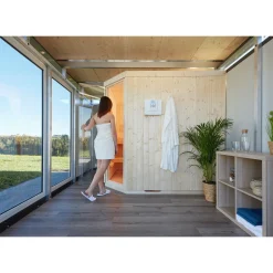 Online Biohort CASANOVA MED HØJREVENDT DØR SAUNA TRÆ