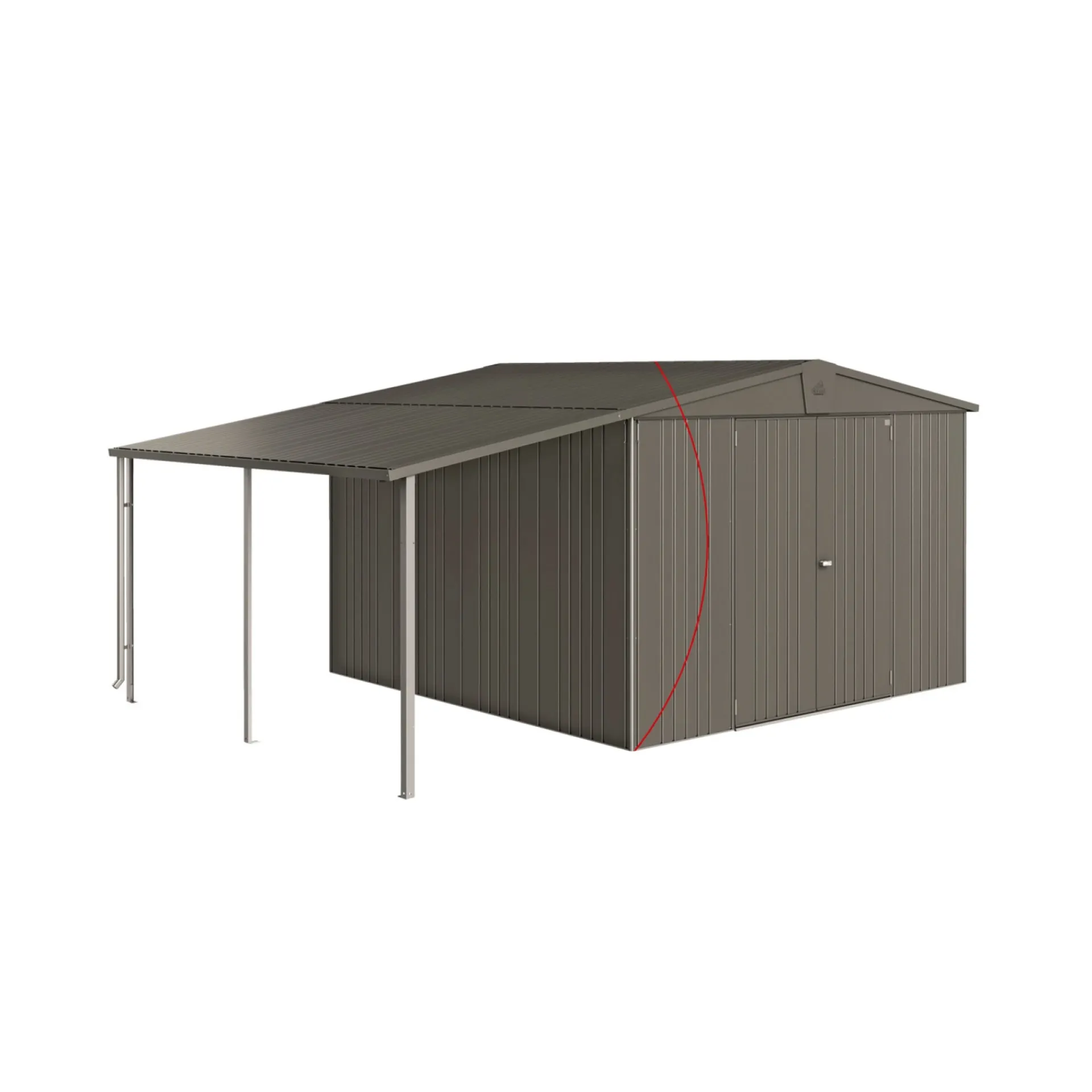 Discount Biohort EUROPA STR. 7 REDSKABSRUM KVARTSGRÅ METALLIC 9,48 M2