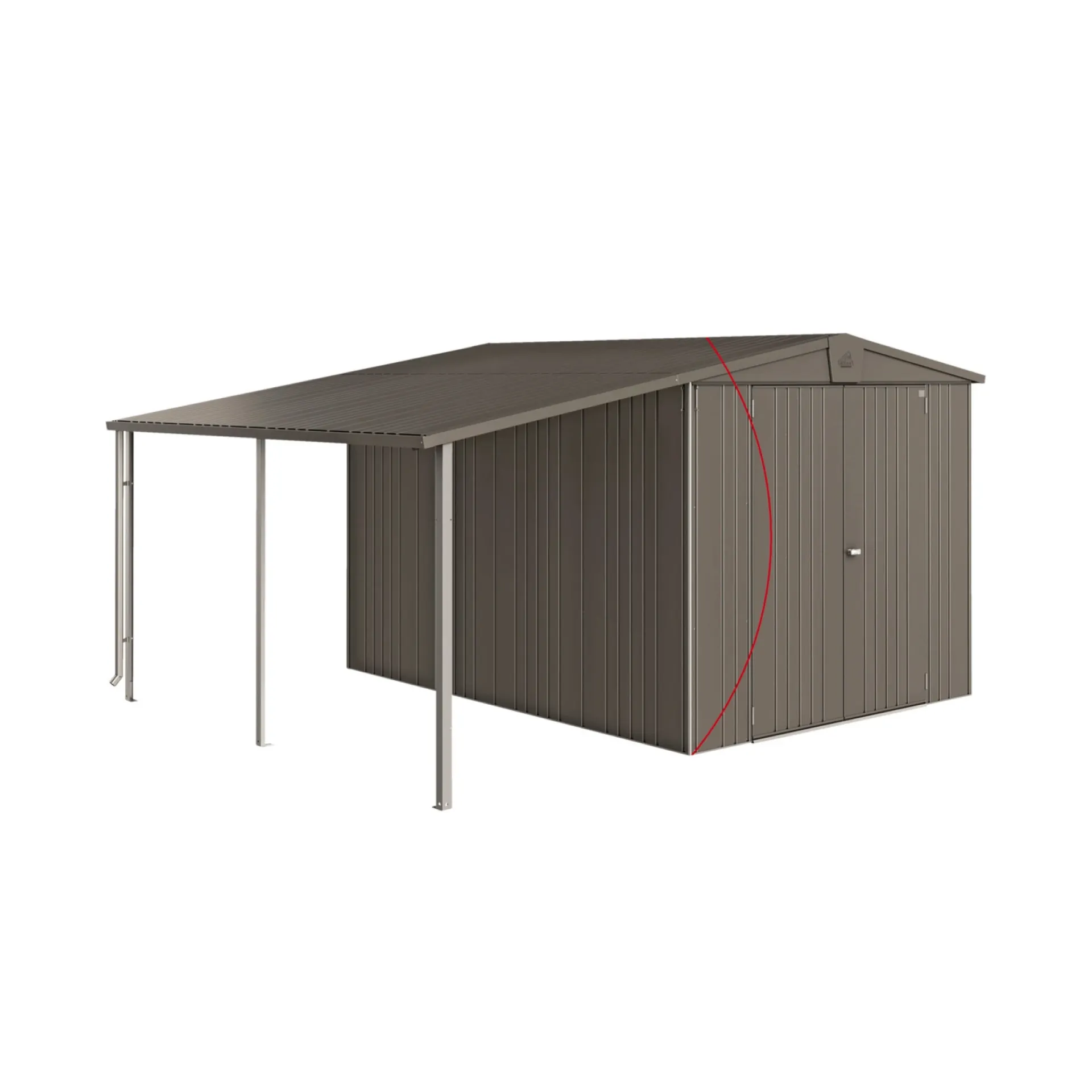 Discount Biohort EUROPA STR. 6 REDSKABSRUM KVARTSGRÅ METALLIC 7,32 M2