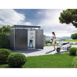 Best Biohort HIGHLINE H1 REDSKABSRUM MØRKEGRÅ METALLIC 4,26 M2