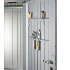 Best Biohort PANORAMA P4 REDSKABSRUM SØLV METALLIC 7,59 M2