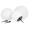 Online Boligindretning SÆT AF 3 SOLCELLE LAMPE HVID/SORT 0 0