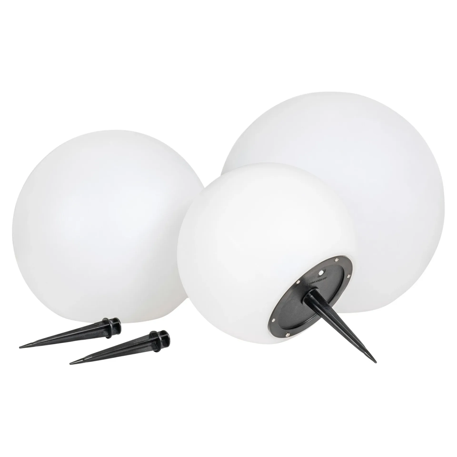 Online Boligindretning SÆT AF 3 SOLCELLE LAMPE HVID/SORT 0 0
