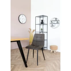 Best Boliginteriør BOLIGINTERIØR CLARA SPISESTOL MØRKEGRÅ 86 X 44 X 55 CM