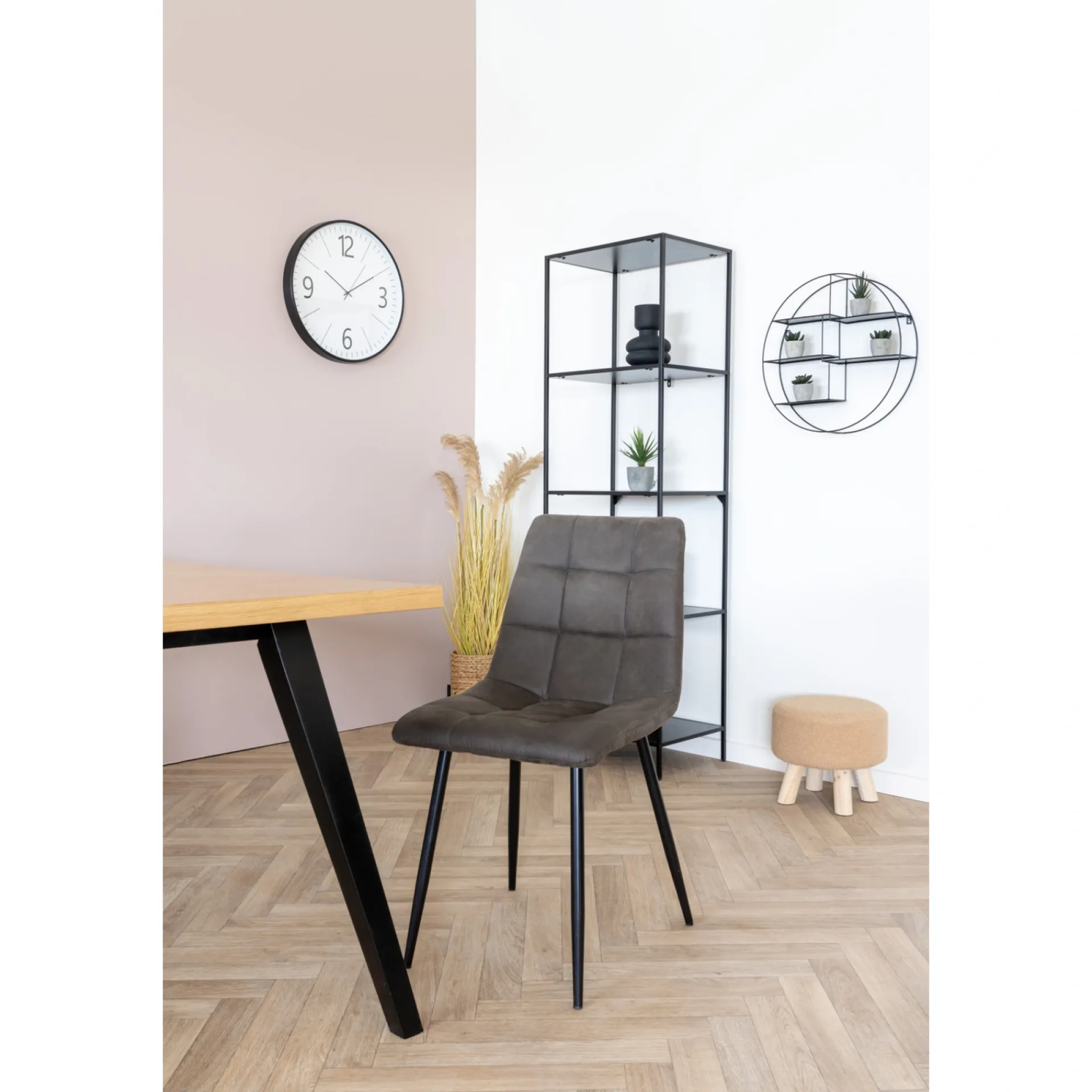 Best Boliginteriør BOLIGINTERIØR CLARA SPISESTOL MØRKEGRÅ 86 X 44 X 55 CM