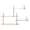 New Boliginteriør BOLIGINTERIØR HYLDESYSTEM SORT/NATUR 62 X 17.50 X 99 CM