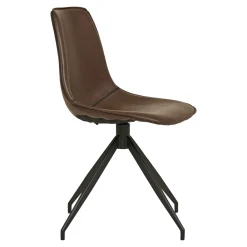 New Boliginteriør BOLIGINTERIØR LEA SPISESTOL BRUN/SORT 86 X 48 X 56 CM