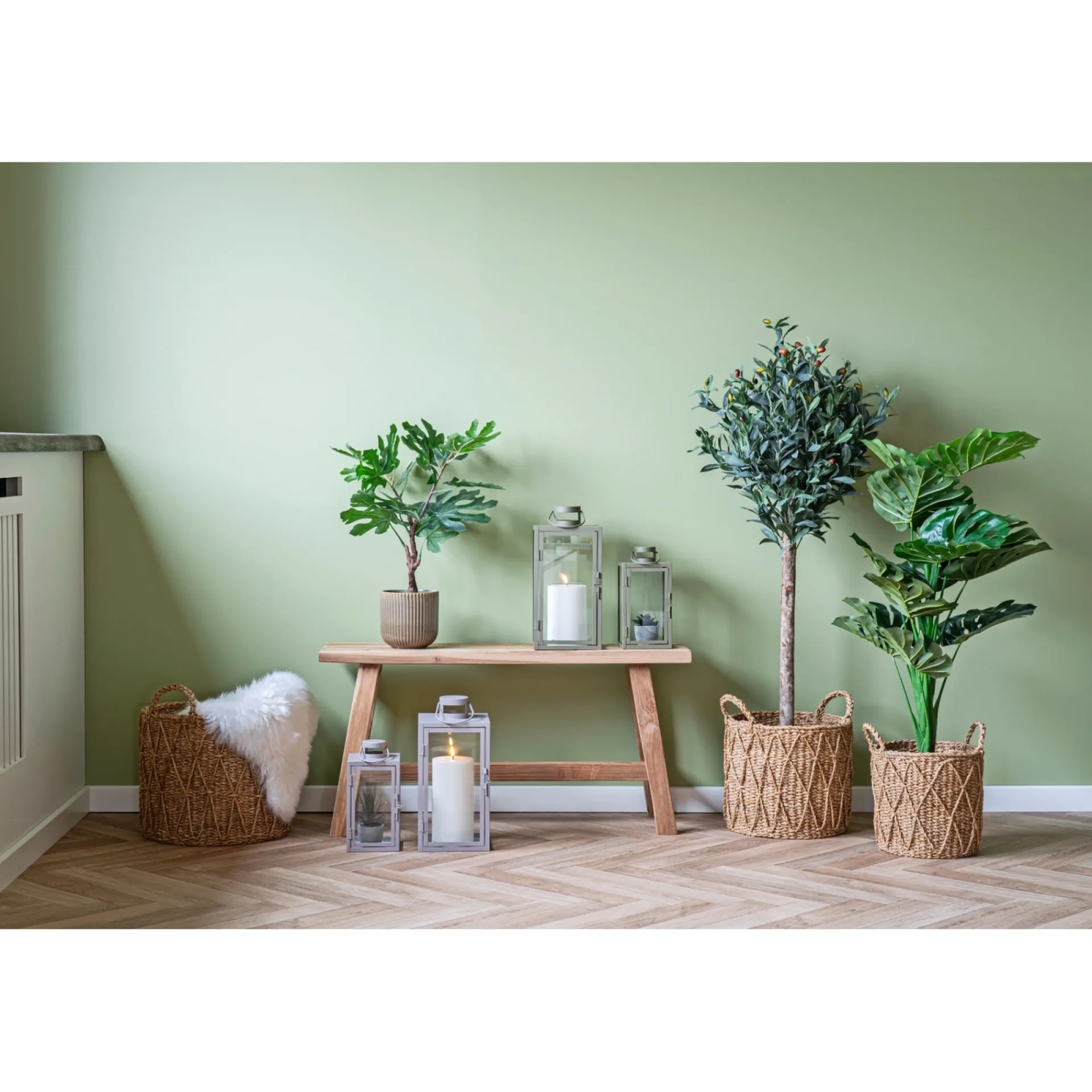 Sale Boliginteriør BOLIGINTERIØR LUNA KURVESÆT NATUR H28/H32/H36 CM