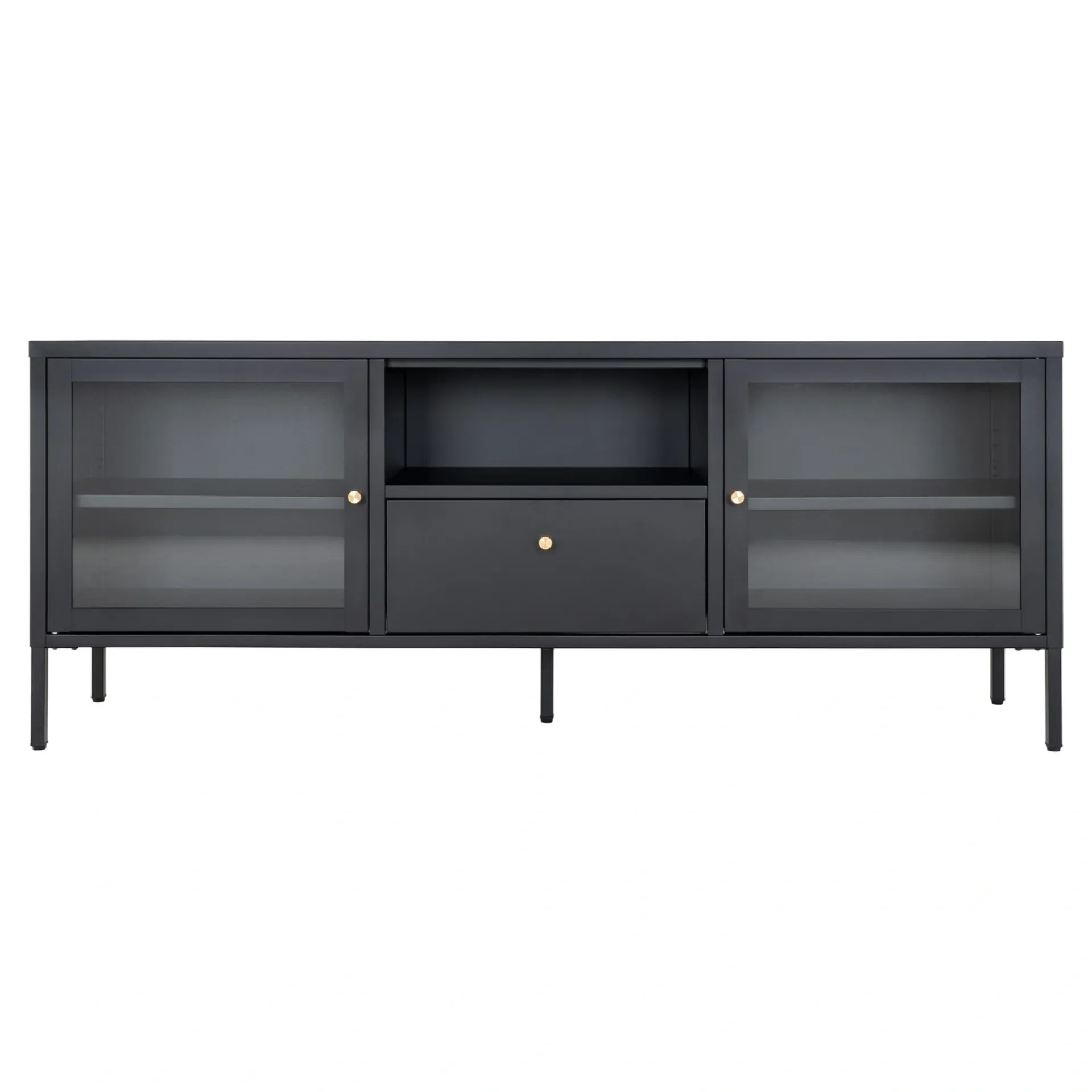 Outlet Boliginteriør BOLIGINTERIØR NELA TV-BÆNK SORT 60 X 160 X 35 CM