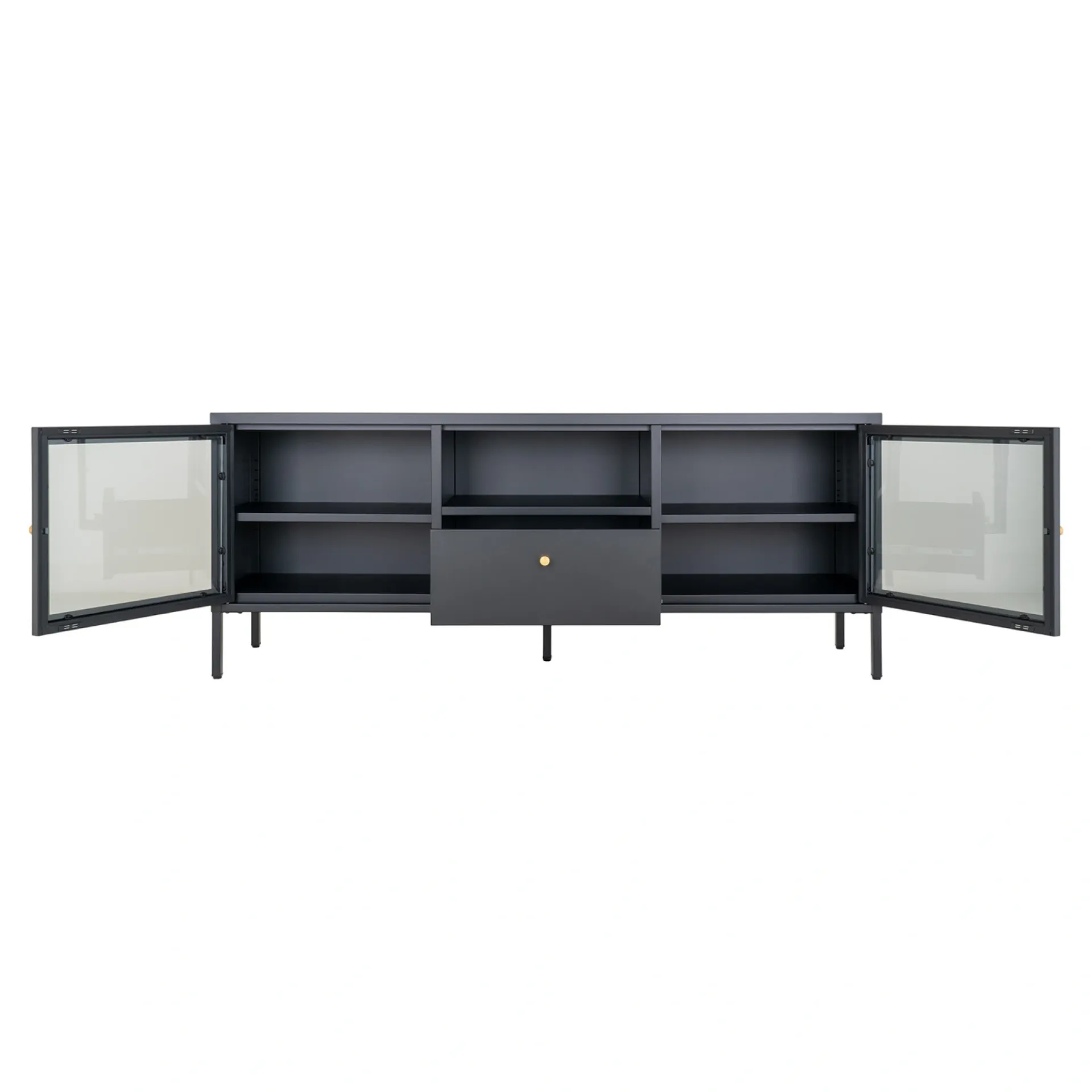Outlet Boliginteriør BOLIGINTERIØR NELA TV-BÆNK SORT 60 X 160 X 35 CM