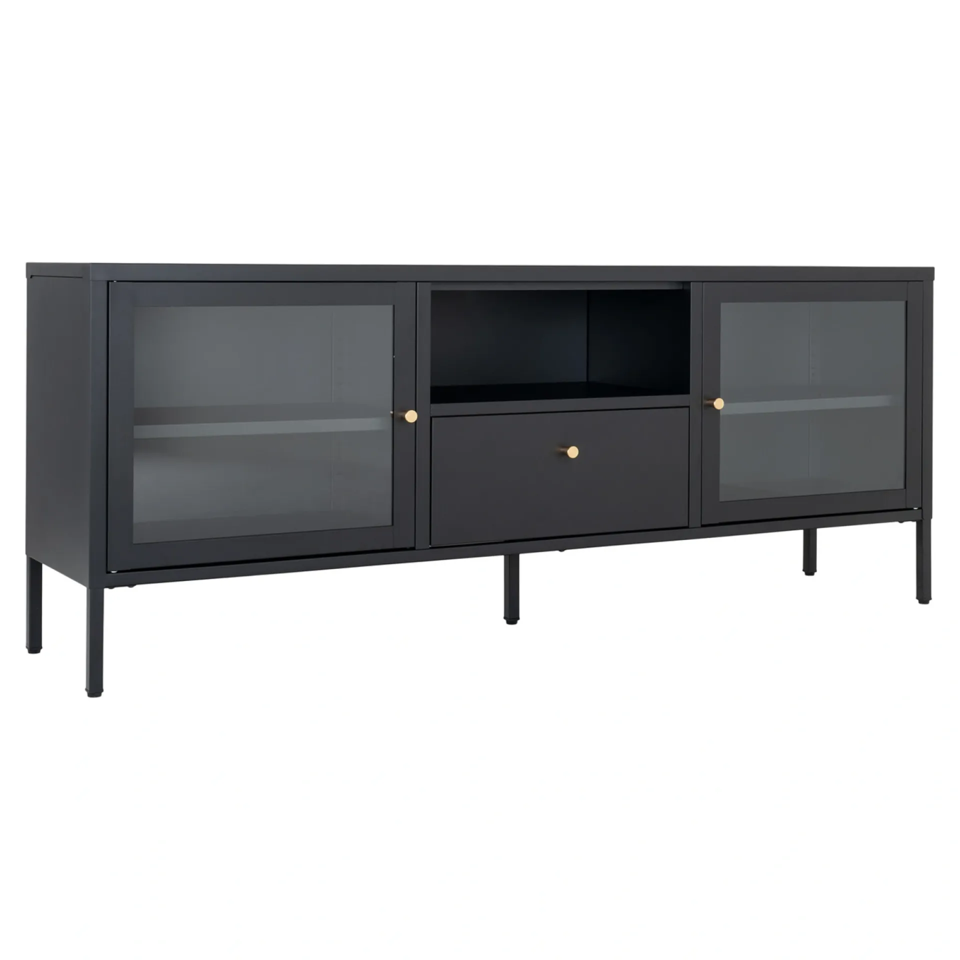 Outlet Boliginteriør BOLIGINTERIØR NELA TV-BÆNK SORT 60 X 160 X 35 CM