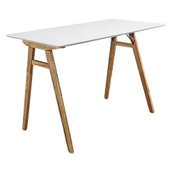 Discount Boliginteriør BOLIGINTERIØR SKRIVEBORD HVID/NATUR 60 X 120 CM