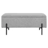 Best Boliginteriør BOLIGINTERIØR SOFIA BÆNK LYSEGRÅ 36.50 X 95 CM
