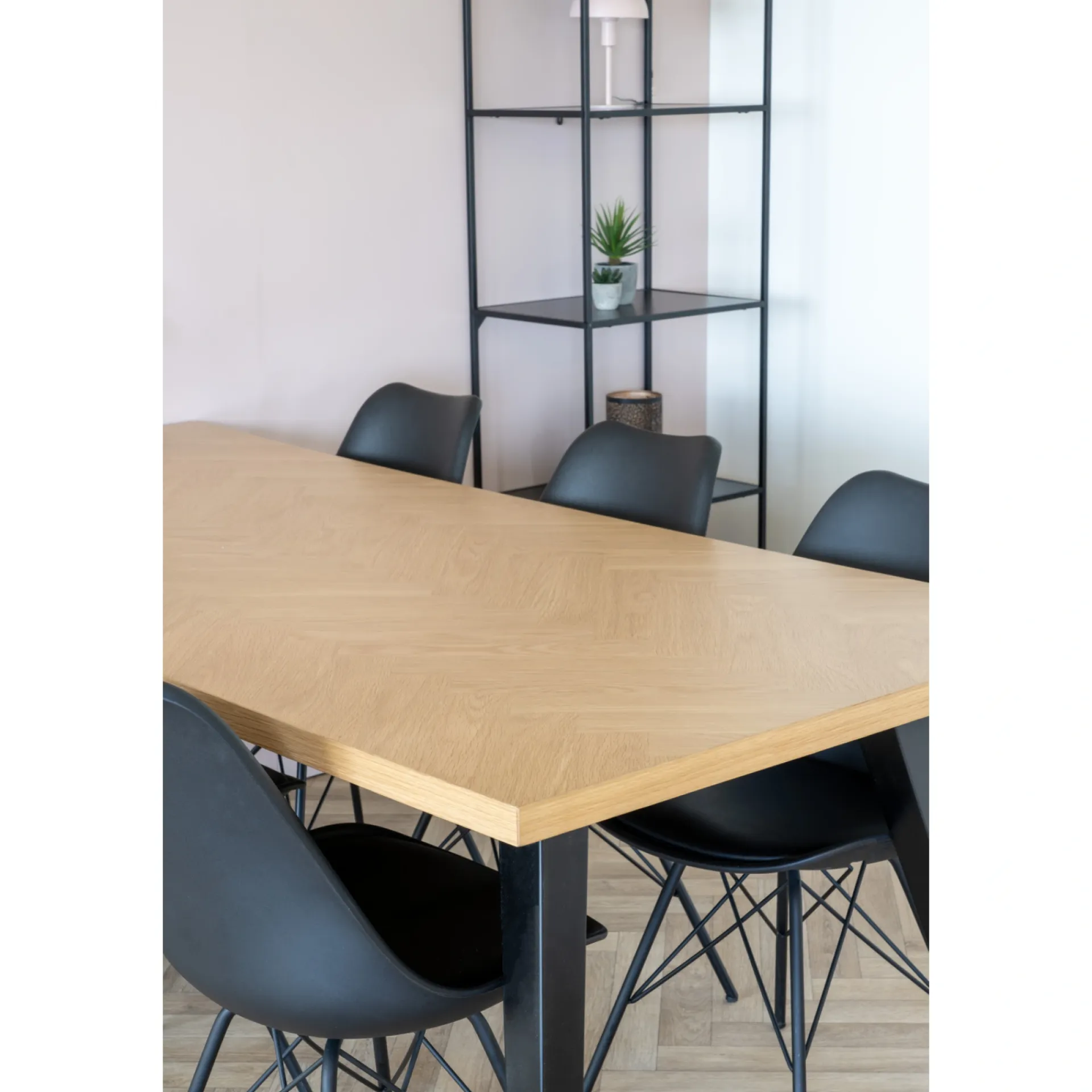 Discount Boliginteriør BOLIGINTERIØR SPISEBORD SILDEBENSMØNSTER NATUR 90 X 200 CM