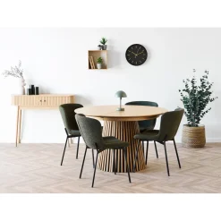 Clearance Boliginteriør BOLIGINTERIØR SÆT SPISEBORD INKL. 4 STOLE EG 120 X 200 CM