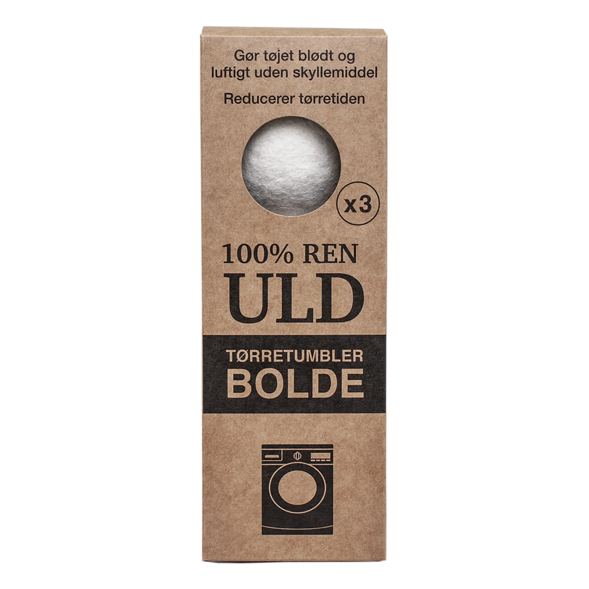 Hot Borup ULD TØRREBOLDE 3 STK