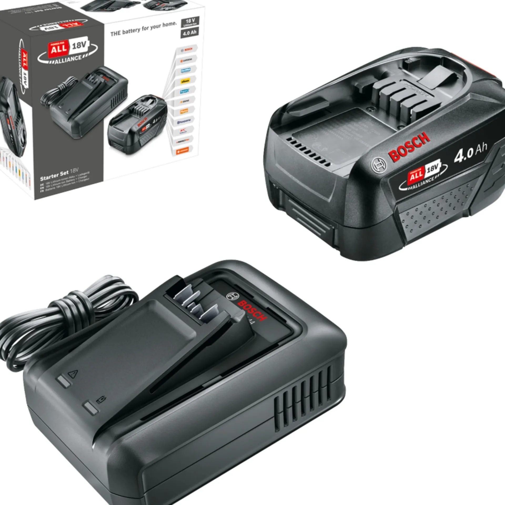 Sale Bosch 1600A031T6 BATTERI OG LADER 18V 4 AH