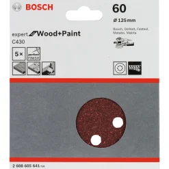 New Bosch C430 EXPERT SLIBEBLAD Ø125 MM 60 5 STK