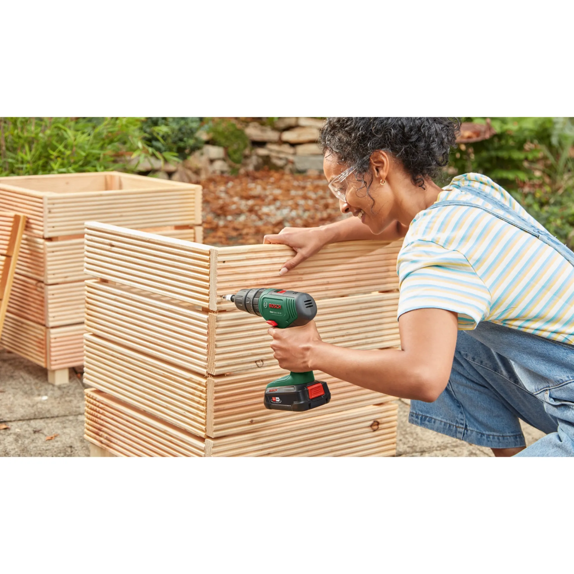 Clearance Bosch EASY EASYIMPACT 18V-40 SLAGBORE-/SKRUEMASKINE AKKU UDEN BATTERI OG LADER