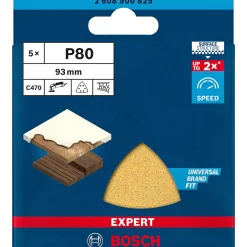 Hot Bosch EXPERT C470 DELTA 93MM GROV SLIBEBLAD 80 5 STK