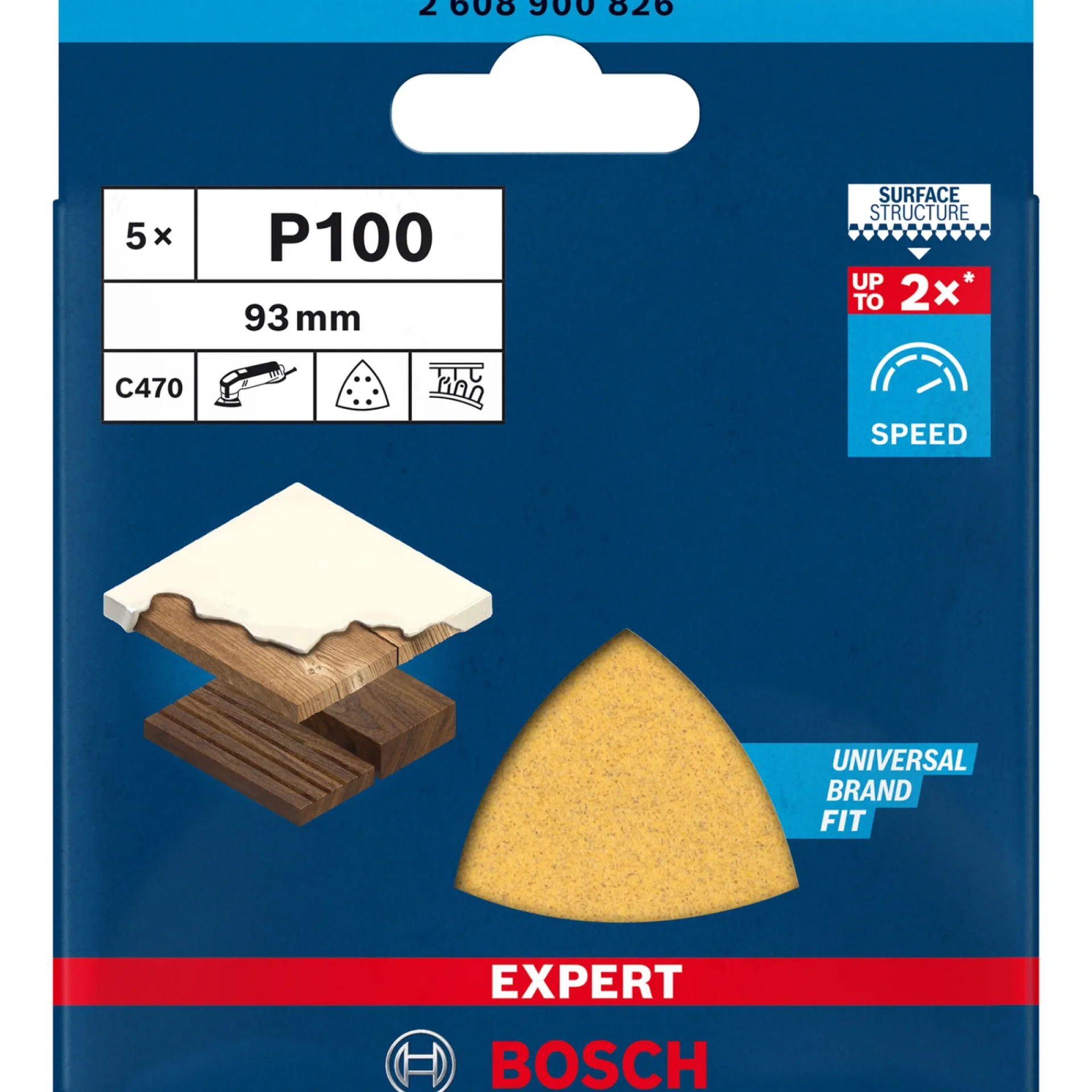 Discount Bosch EXPERT C470 DELTA 93MM MELLEM SLIBEBLAD 100 5 STK