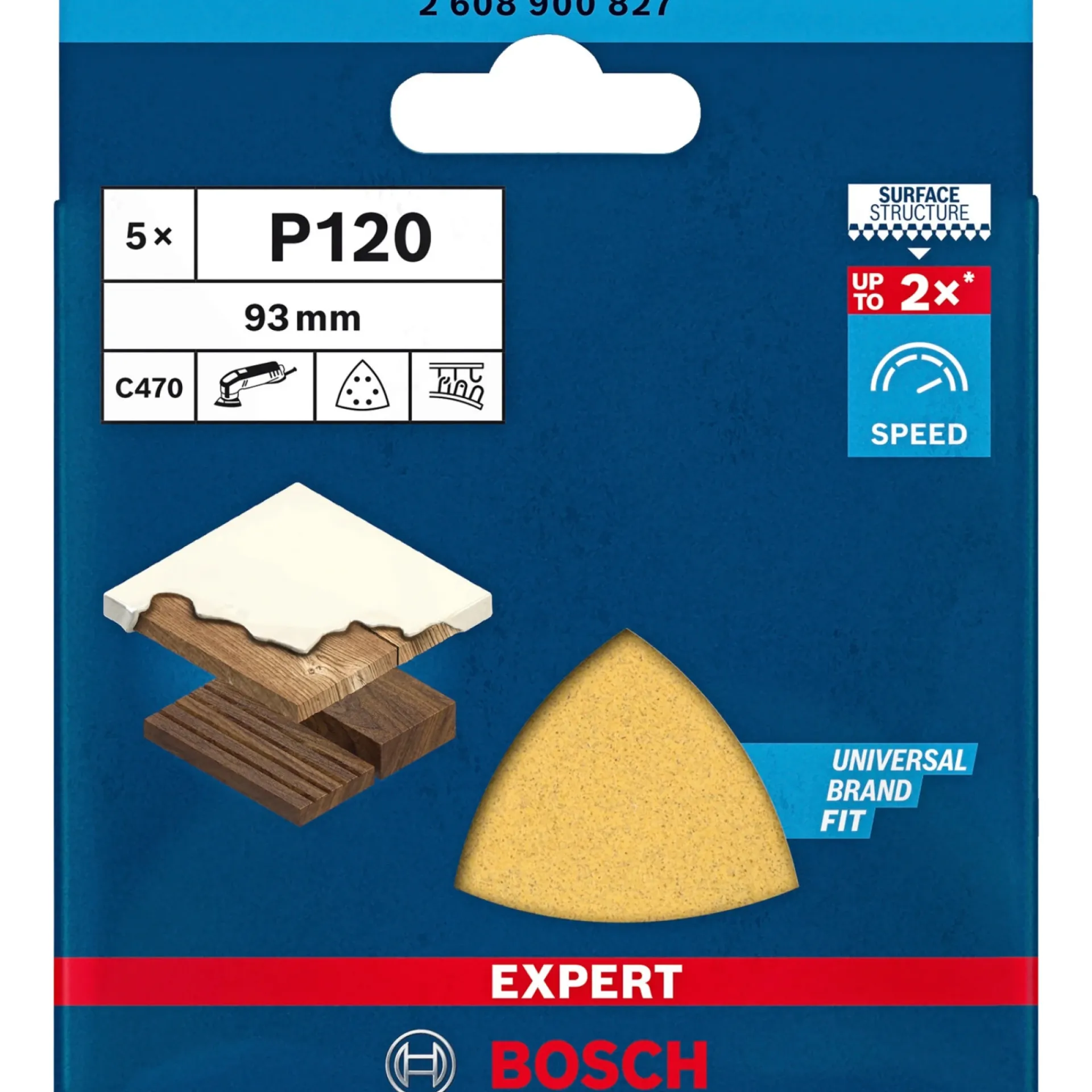 Online Bosch EXPERT C470 DELTA 93MM MELLEM SLIBEBLAD 120 5 STK
