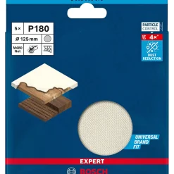 Outlet Bosch EXPERT M480 FIN SLIBERONDEL Ø125 MM 180 5 STK