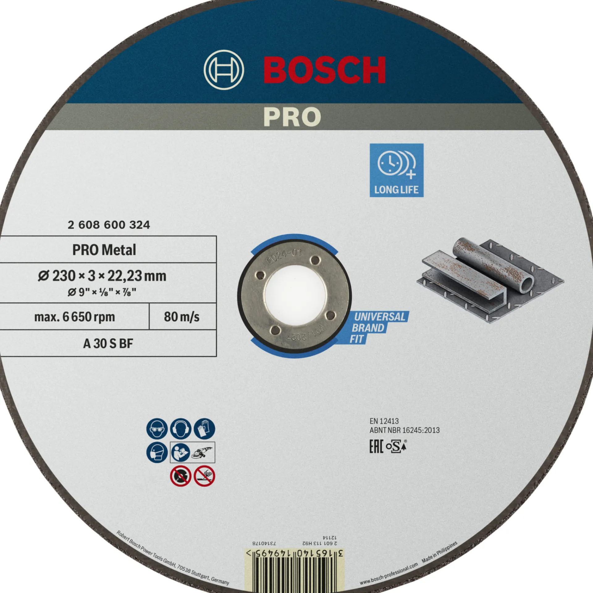 Best Bosch LIGE, 3MM SKÆRESKIVE 230MM 1 STK
