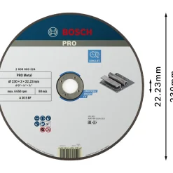 Best Bosch LIGE, 3MM SKÆRESKIVE 230MM 1 STK