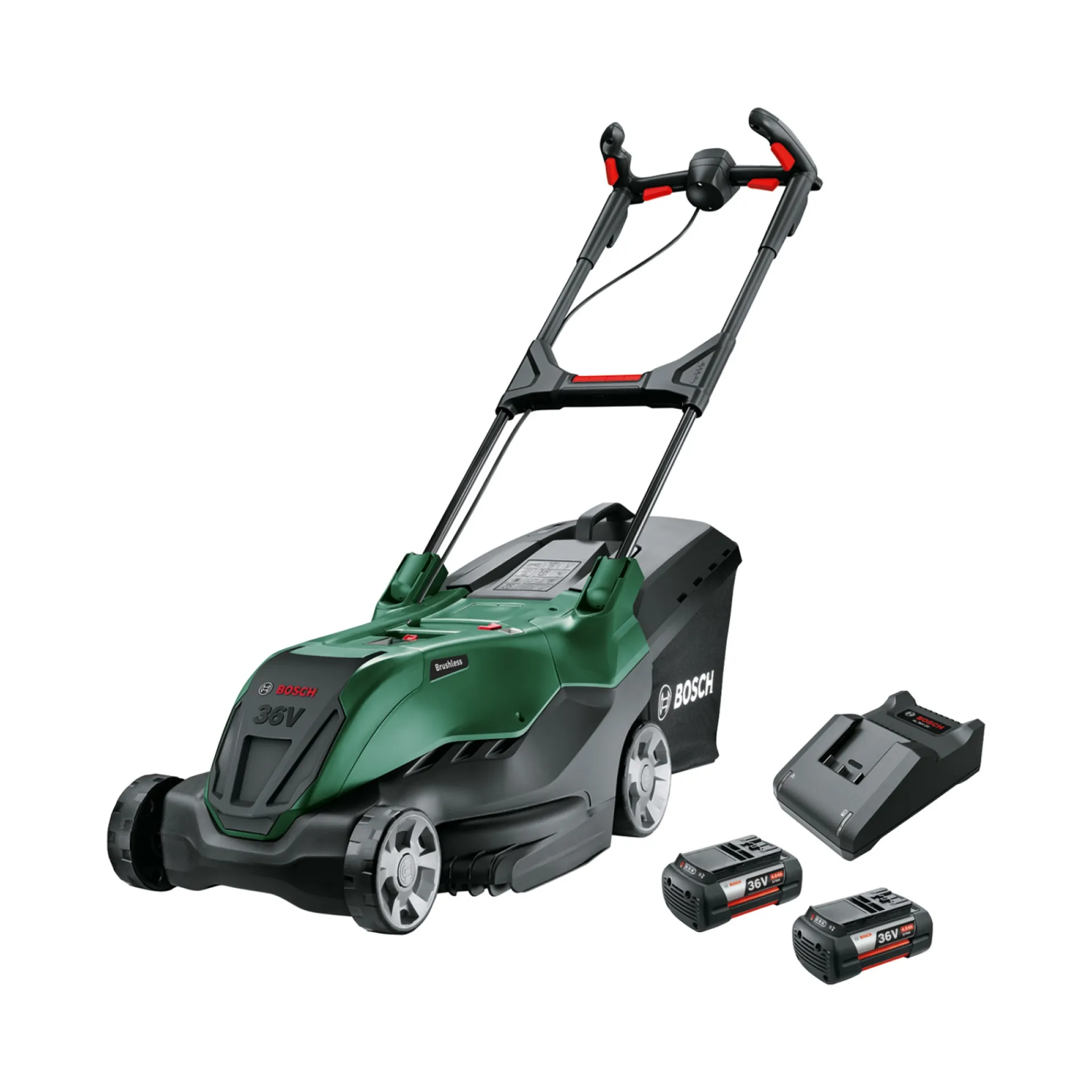 Clearance Bosch PLÆNEKLIPPER AKKU 36,0 V MED BATTERI OG LADER