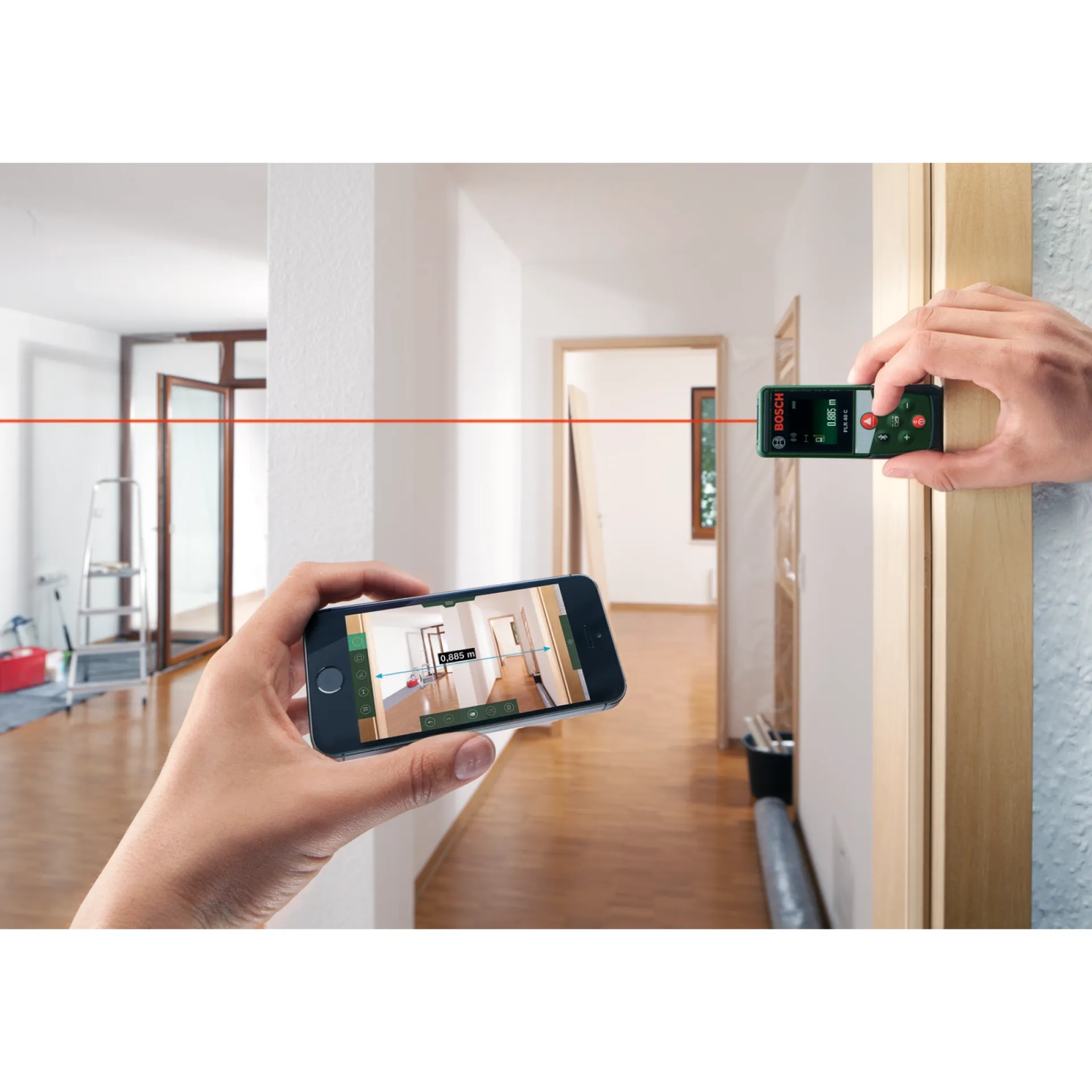 Clearance Bosch PLR 40 C AFSTANDSMÅLER FRA 0,05 M OG OP TIL 40,00 M