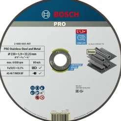 Clearance Bosch PRO EXP INOX, 1,9MM SKÆRESKIVE 230MM 1 STK