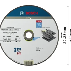 Clearance Bosch PRO EXP INOX, 1,9MM SKÆRESKIVE 230MM 1 STK
