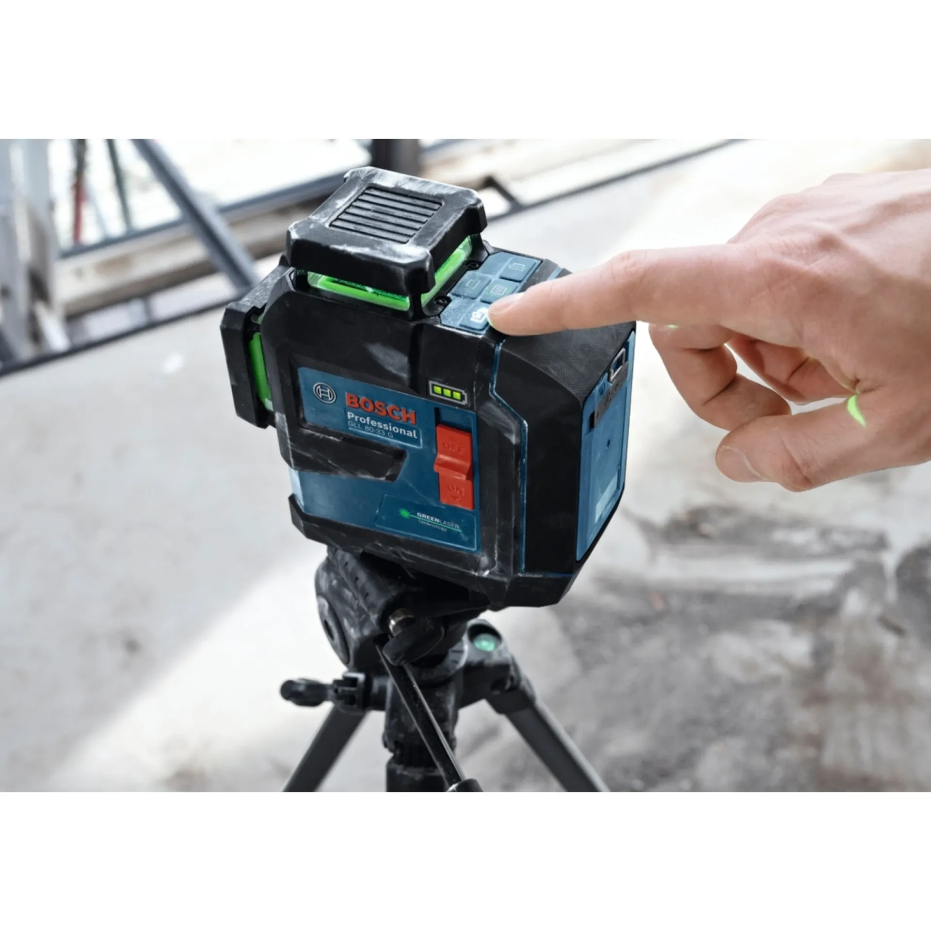 Bosch PRO GLL 80-33 G LINJELASER 30 M / MED MODTAGER 80 M