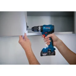 Best Bosch PRO GSB 18V-45 SLAGBOREMASKINE AKKU MED BATTERI OG LADER