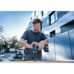 Best Bosch PRO GSB 18V-45 SLAGBOREMASKINE AKKU MED BATTERI OG LADER