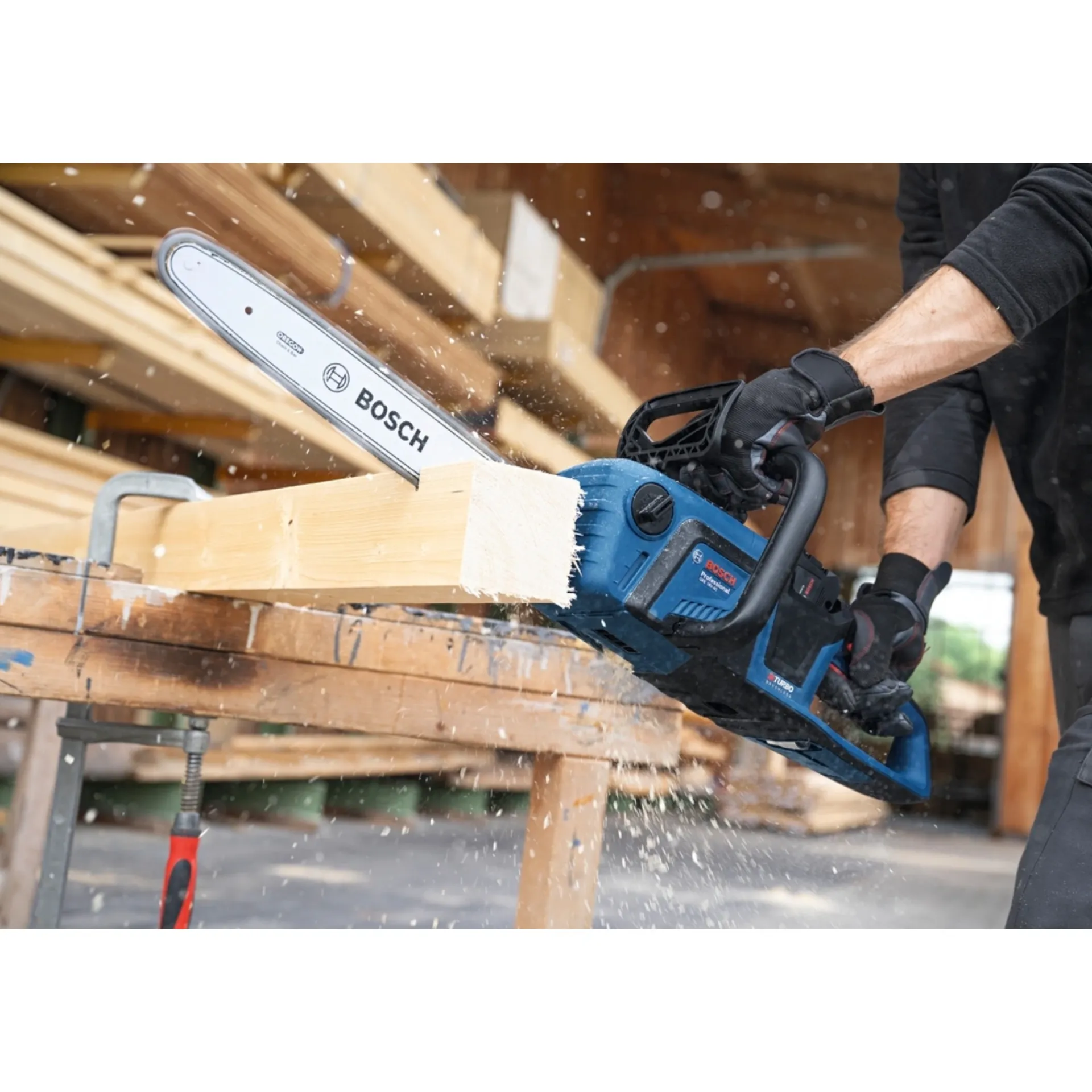 Outlet Bosch PRO KÆDESAV AKKU 40 CM UDEN BATTERI OG LADER