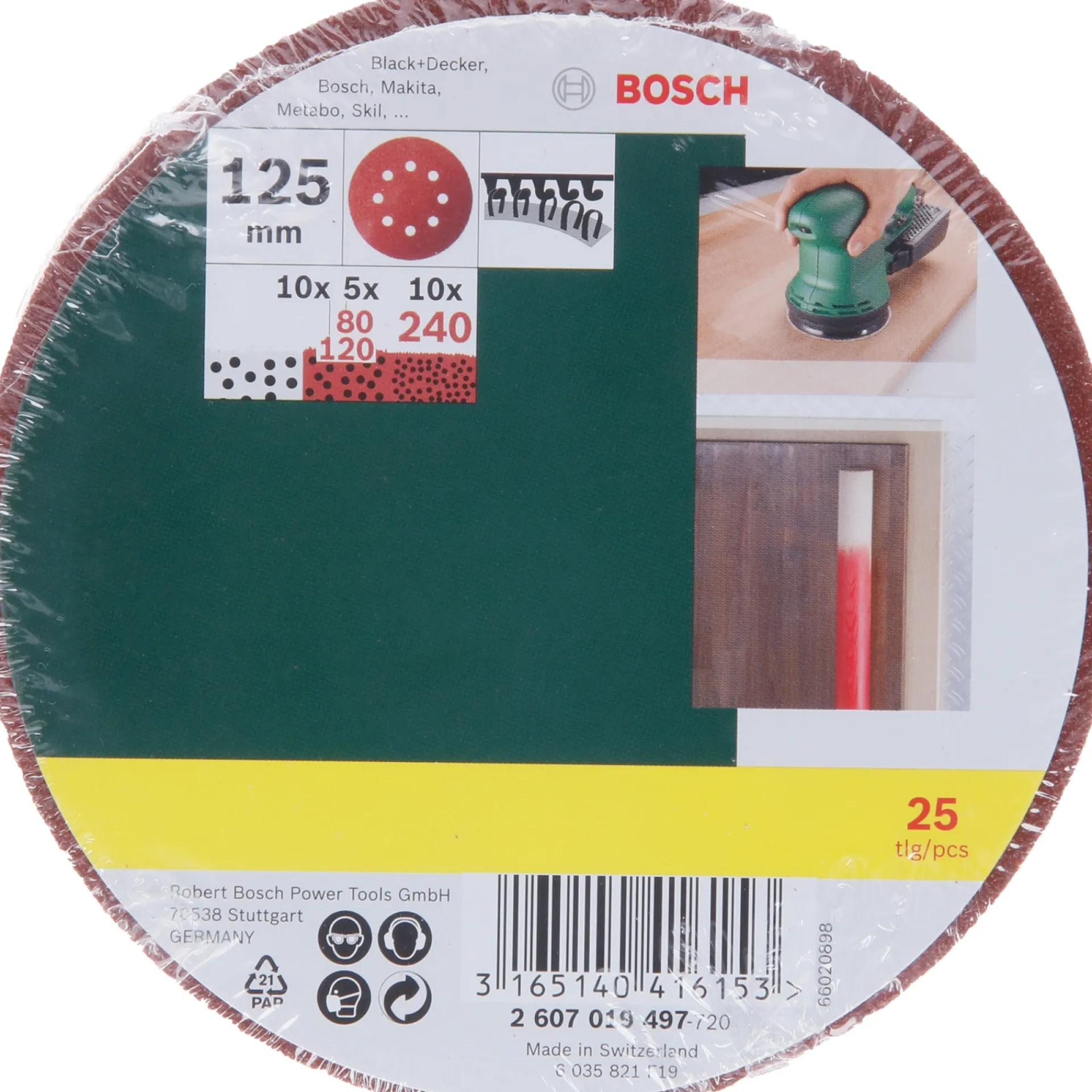 Discount Bosch PROMOLINE EXC SLIBERONDEL Ø125 MM K80/K120/K240 25 STK