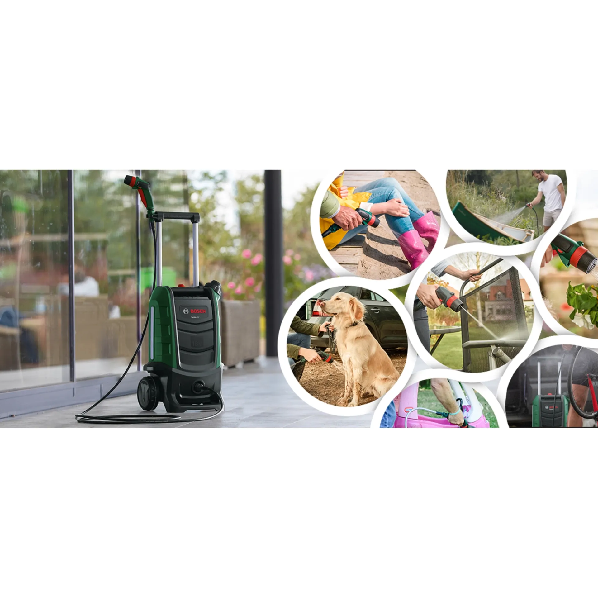 Sale Bosch SOLO FONTUS HØJTRYKSRENSER 15 BAR UDEN BATTERI OG LADER