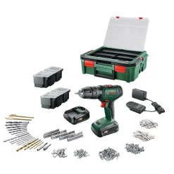 Best Bosch UNIVERSAL IMPACT 18V SLAGBOREMASKINE AKKU MED BATTERI OG LADER