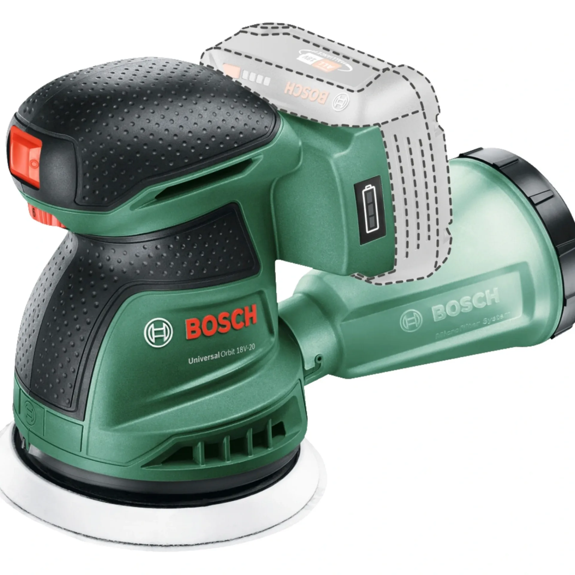 Bosch UNIVERSALORBIT 18V-20 EXCENTERSLIBER AKKU