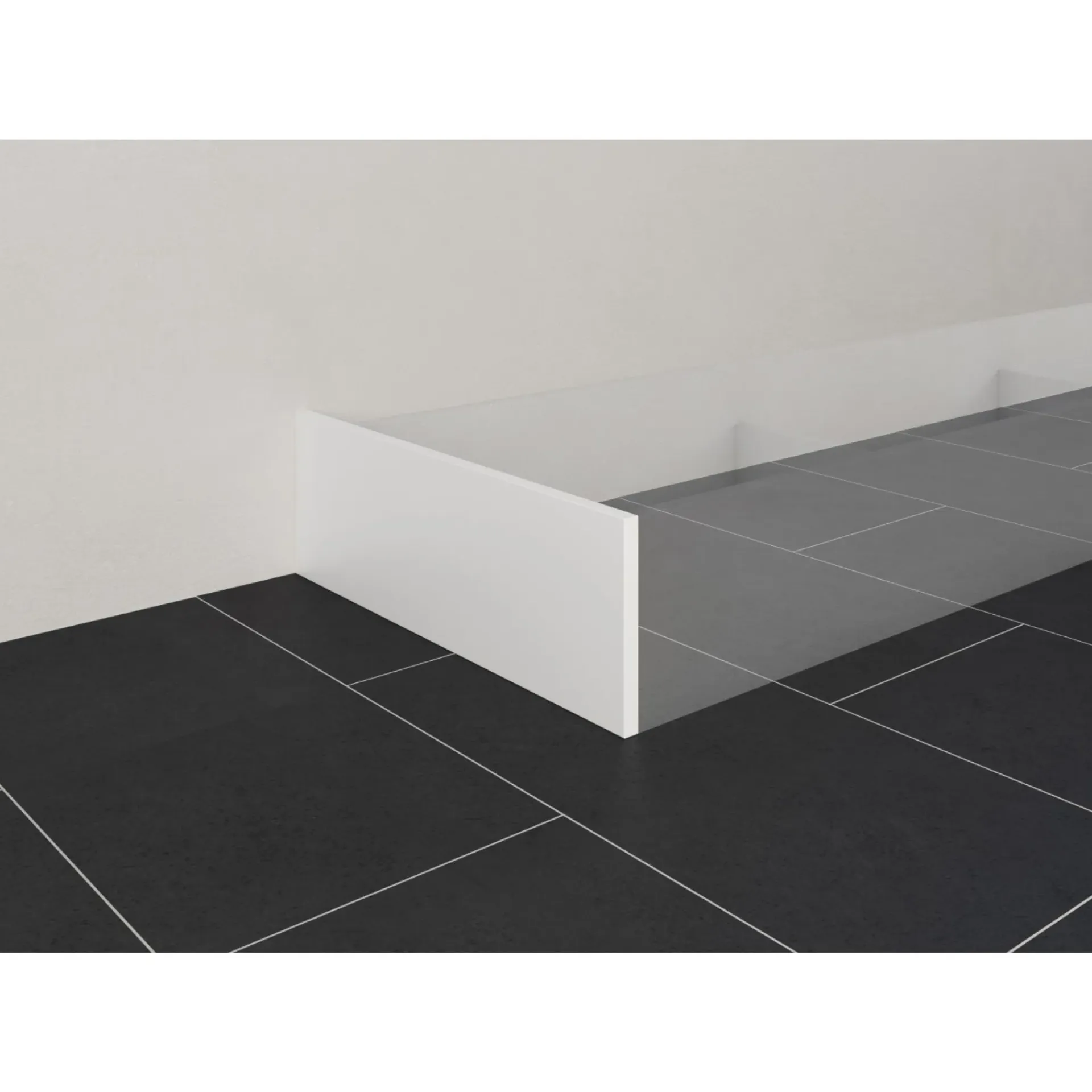 Best Build by Modulia ALFA HVID SOKKELENDE 53 X 1.60 CM