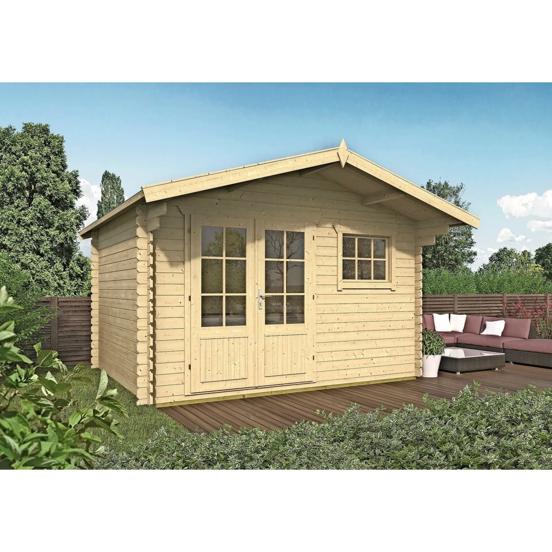 Best BYGNORDIC INGHILD INKL. TAGSHINGELS OG GULV HYTTE 10,2 M²