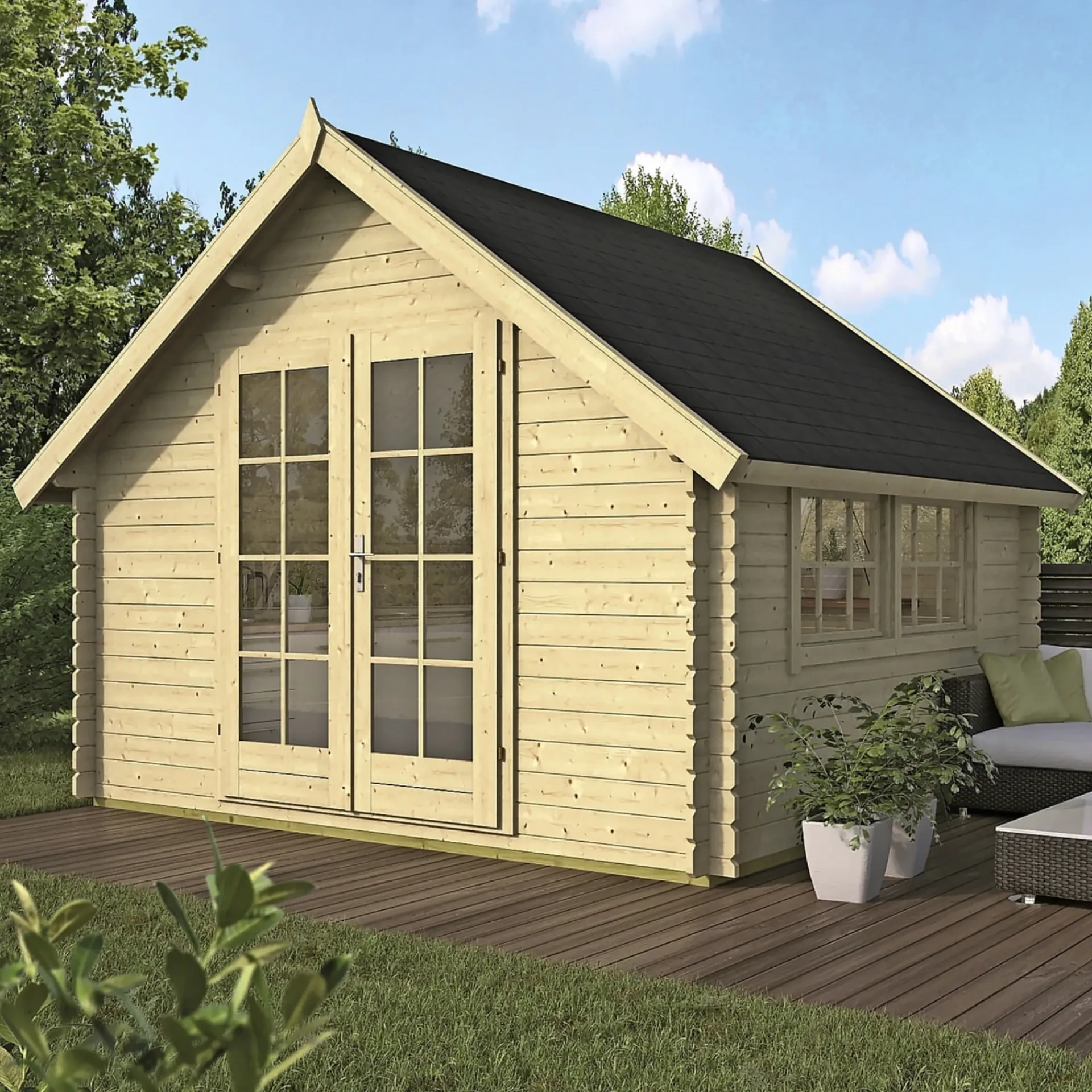 Online BYGNORDIC SOLBJØRG STANDARD HYTTE 9,2 M2