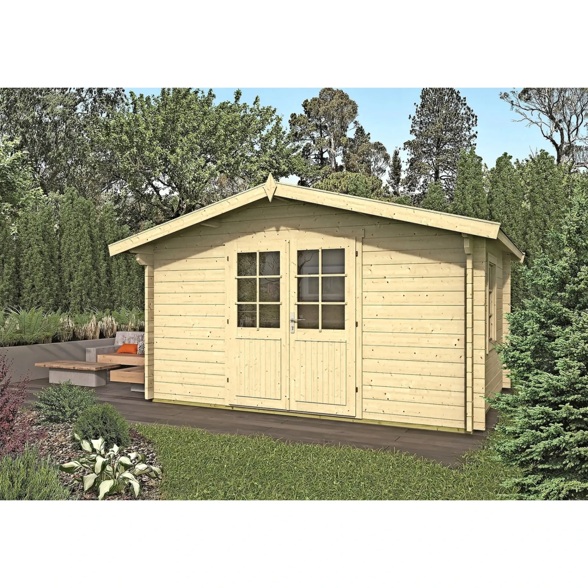 Outlet BYGNORDIC UNE INKL. TAGSHINGELS HYTTE 10,7 M2