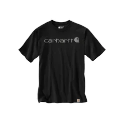 Hot Carhartt CORE LOGO T-SHIRT L SORT/GRÅ