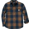 Clearance Carhartt LONG-SLEEVE PLAID SHIRT SKJORTE L RED DUCK