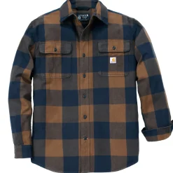 Clearance Carhartt LONG-SLEEVE PLAID SHIRT SKJORTE L RED DUCK